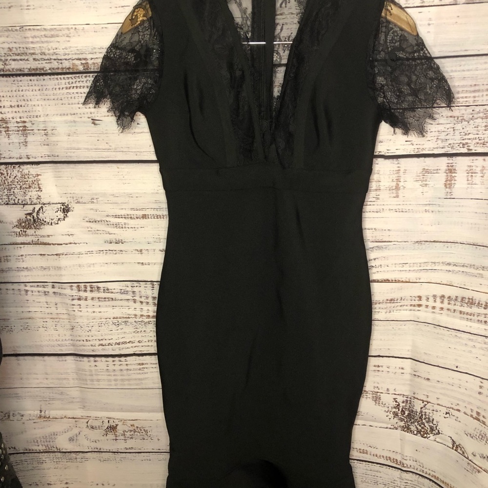 VENUS Black Bandage Strappy Dress size 2X 3X NWOTπ₯π₯ - Picture 10 of 15